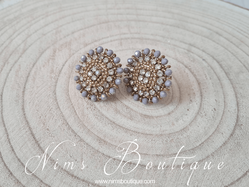 Nims Boutique Royal Grey Stud earrings