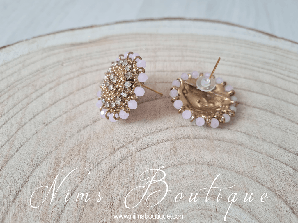 Nims Boutique Royal Blush Stud Earrings