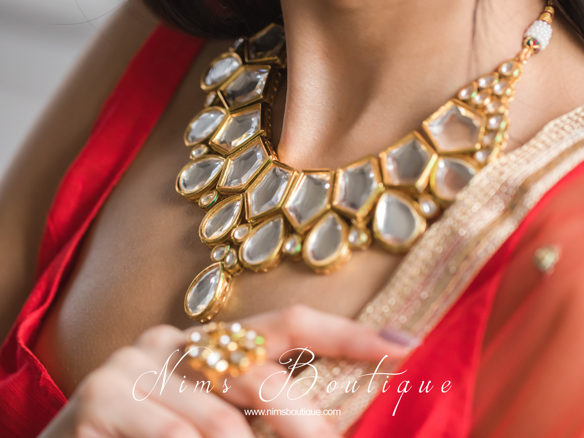Nims Boutique Katrina Classic Kundan Set