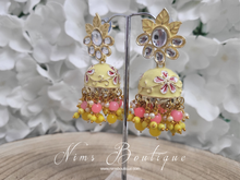 Nims Boutique Ameesha Yellow Meenakari Chumke