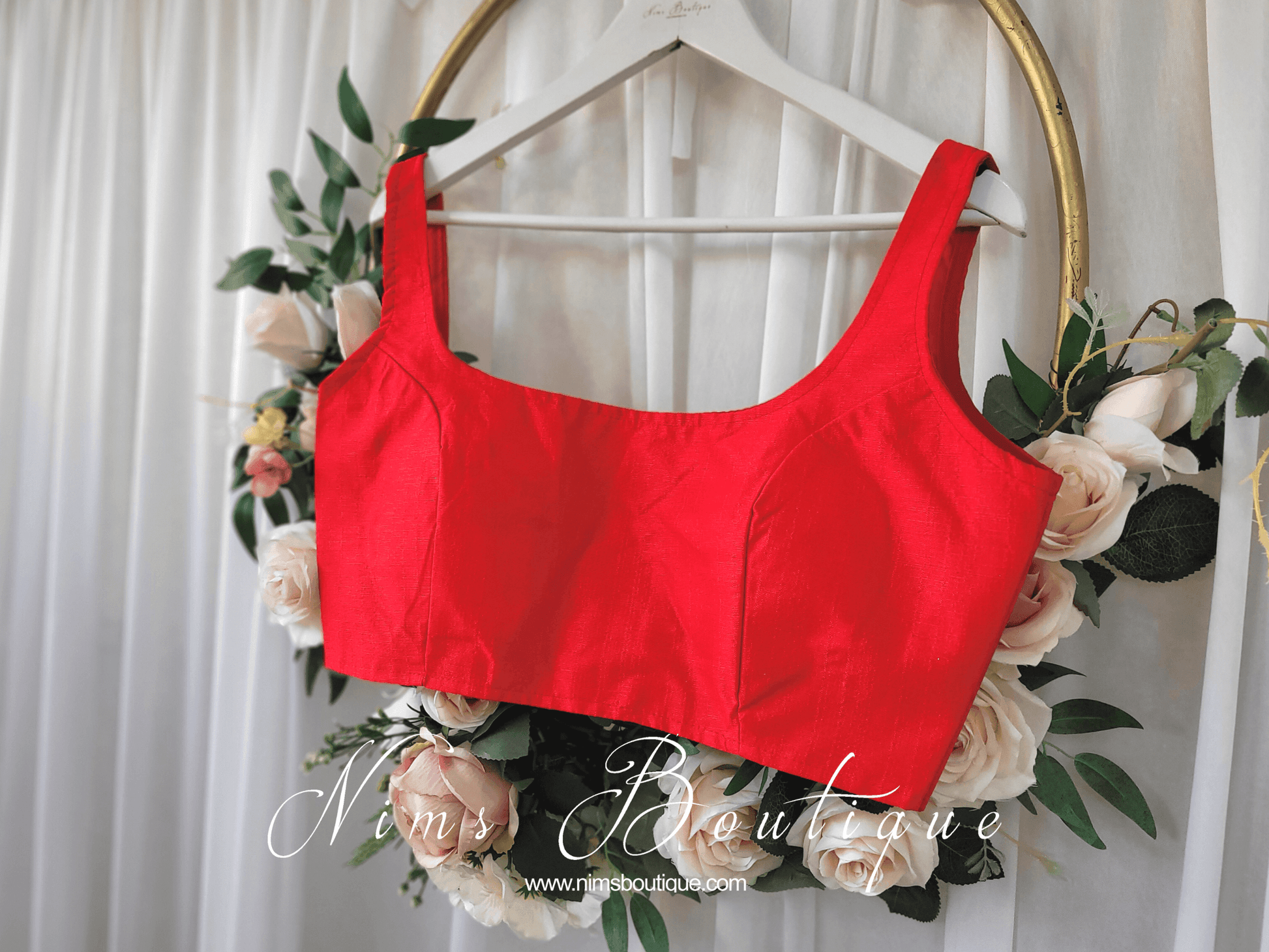 Nims Boutique The NB Red Blouse 10-12