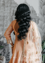 Rashmi Luxury Peach Silk Anarkali Suit with Pajami (size 4-14)