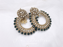 Laila Royal Dark Green Earrings