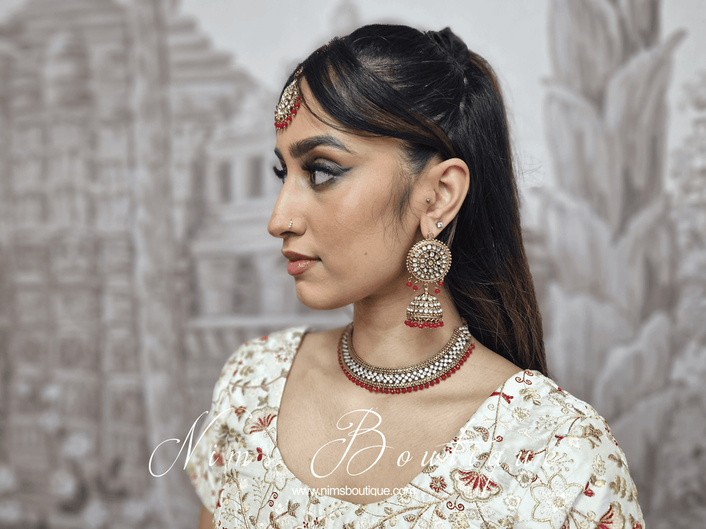 Nims Boutique Royal Red Statement Necklace