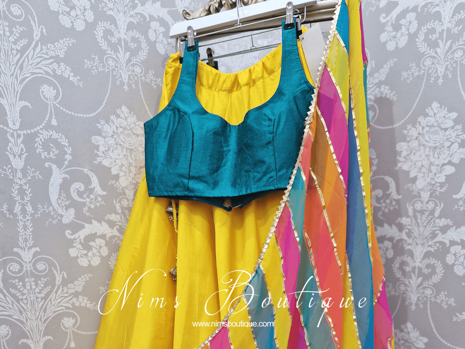 Nims Boutique The NB Peacock Green Blouse 10-12