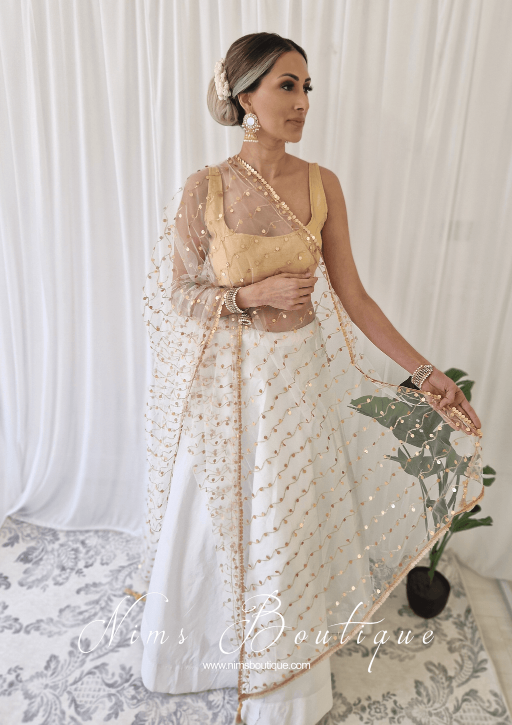 Nims Boutique The NB Gold Blouse 10-14