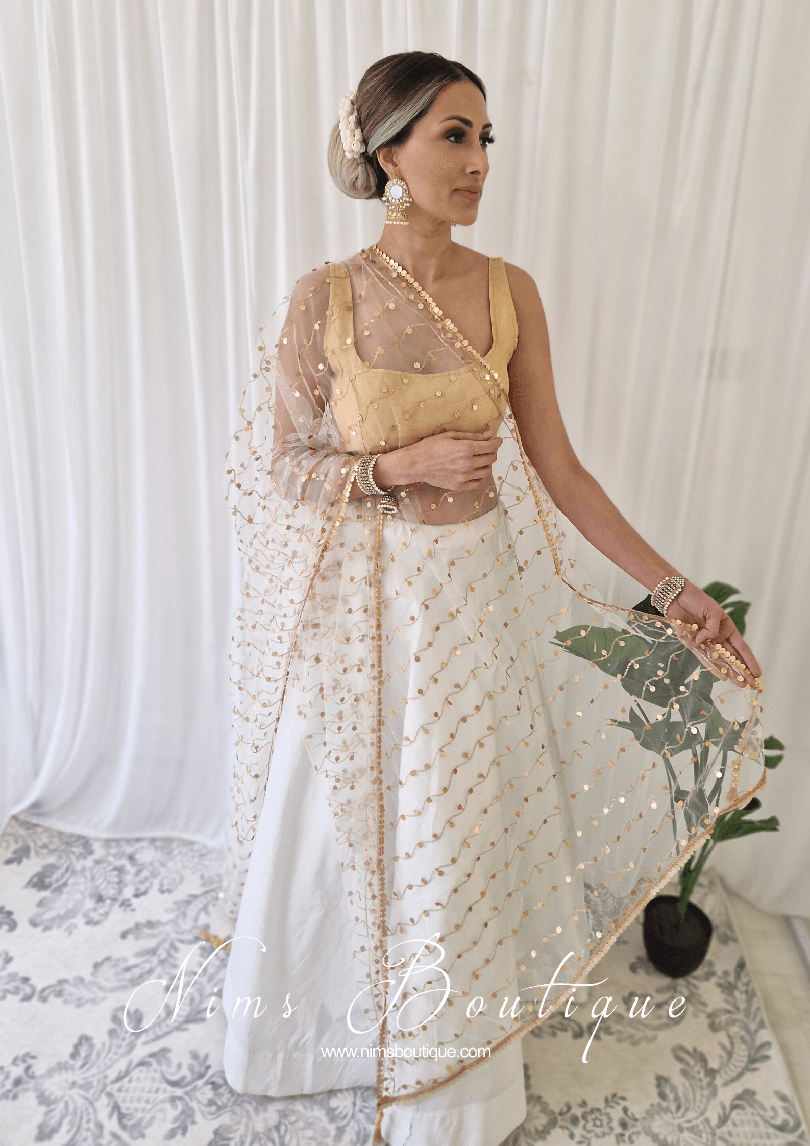 Nims Boutique The NB Gold Blouse 10-14