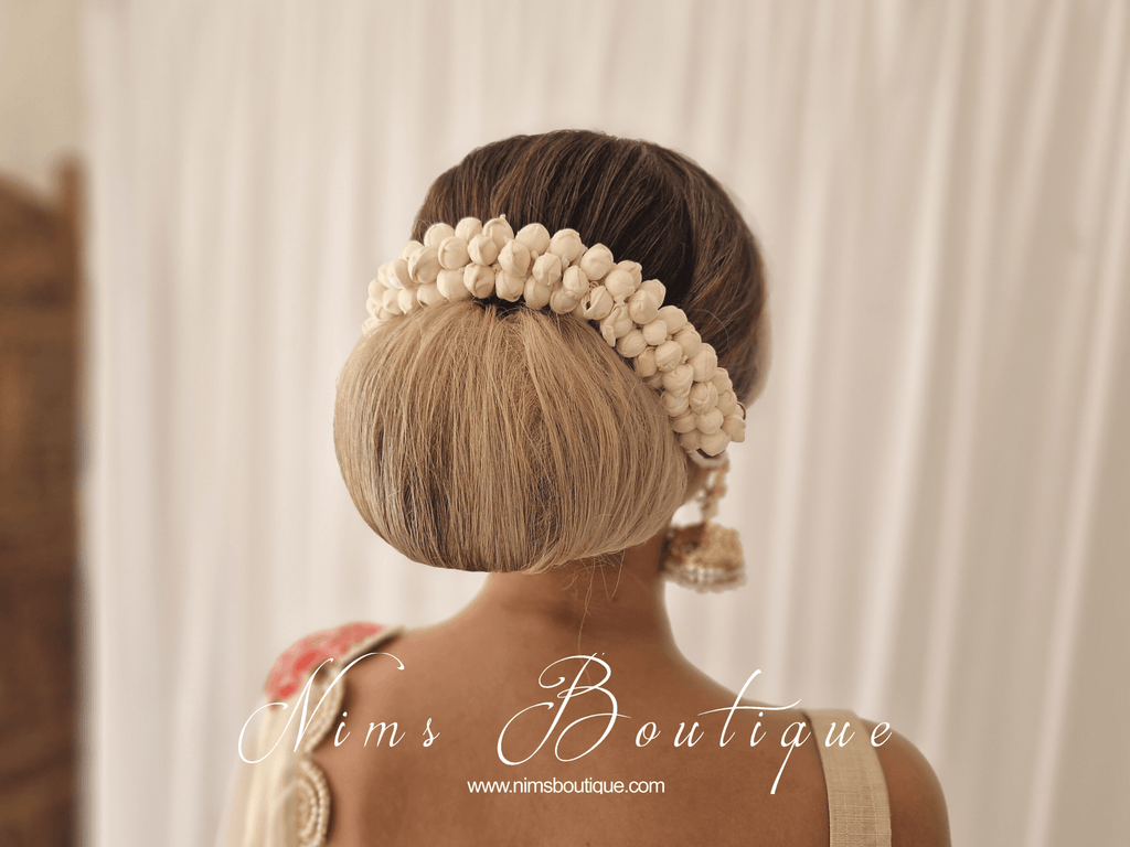 Nims Boutique Jasmine Gajra Faux Hair Flowers