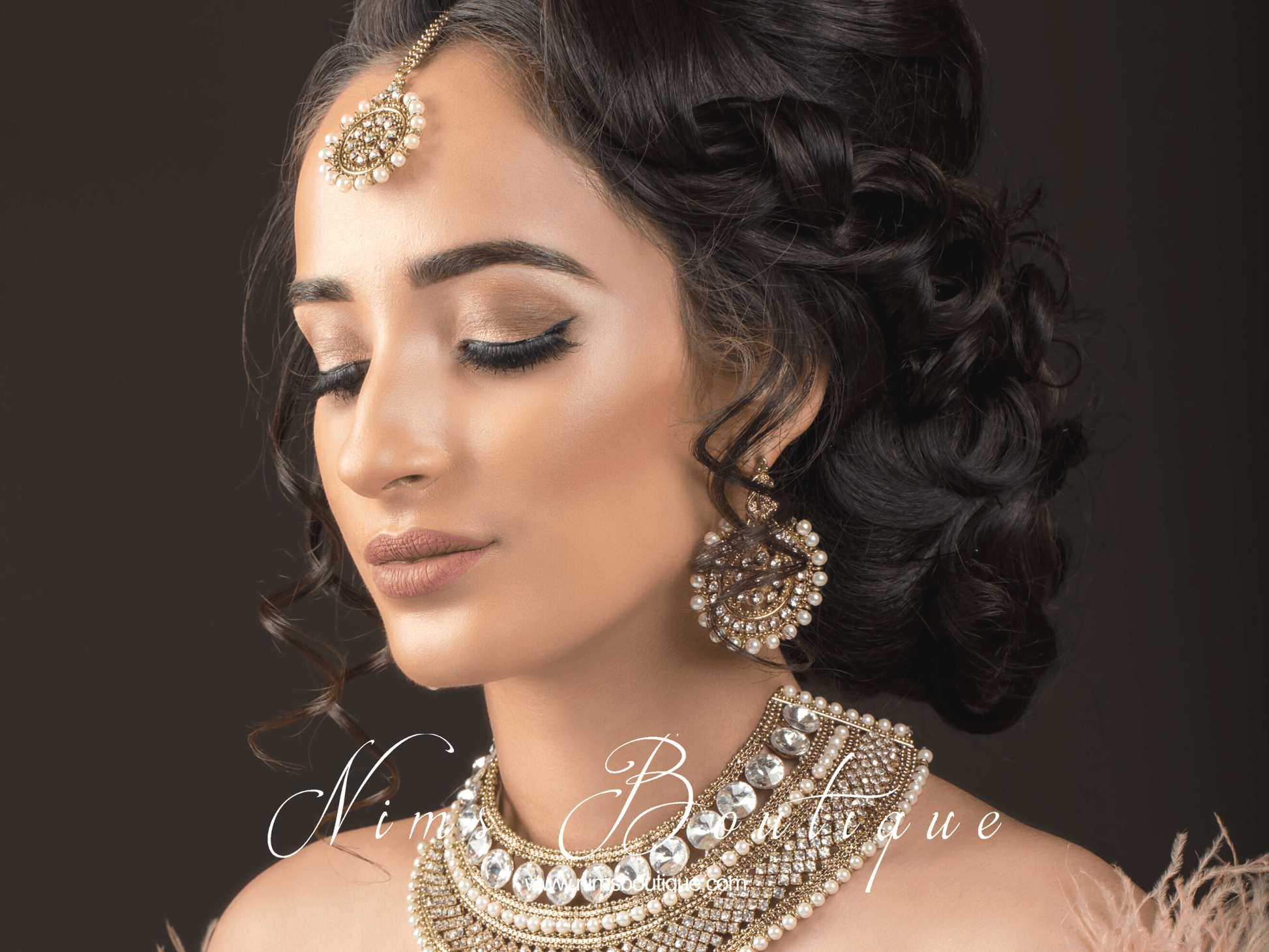 Nims Boutique Kriti Royal Pearl Tikka Set