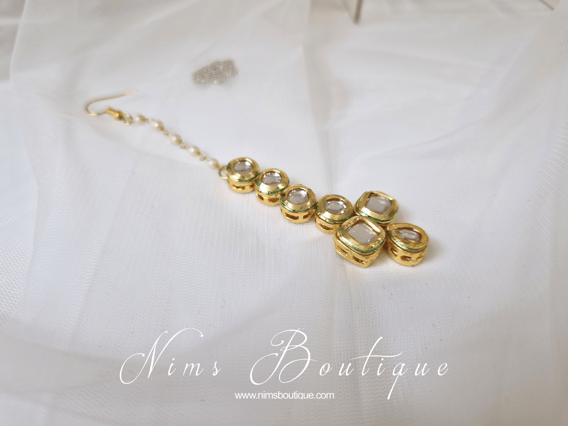 Nims Boutique Small Kundan Stone Tikka
