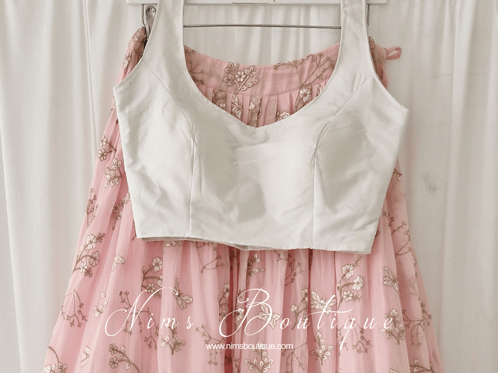 Nims Boutique The NB White Silk Blouse petite sizes 4-8