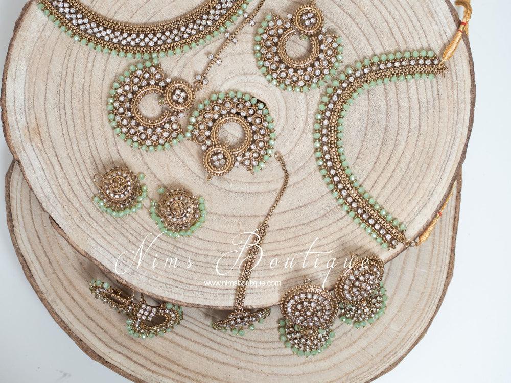 Nims Boutique Royal Mint Chand Tikka Set