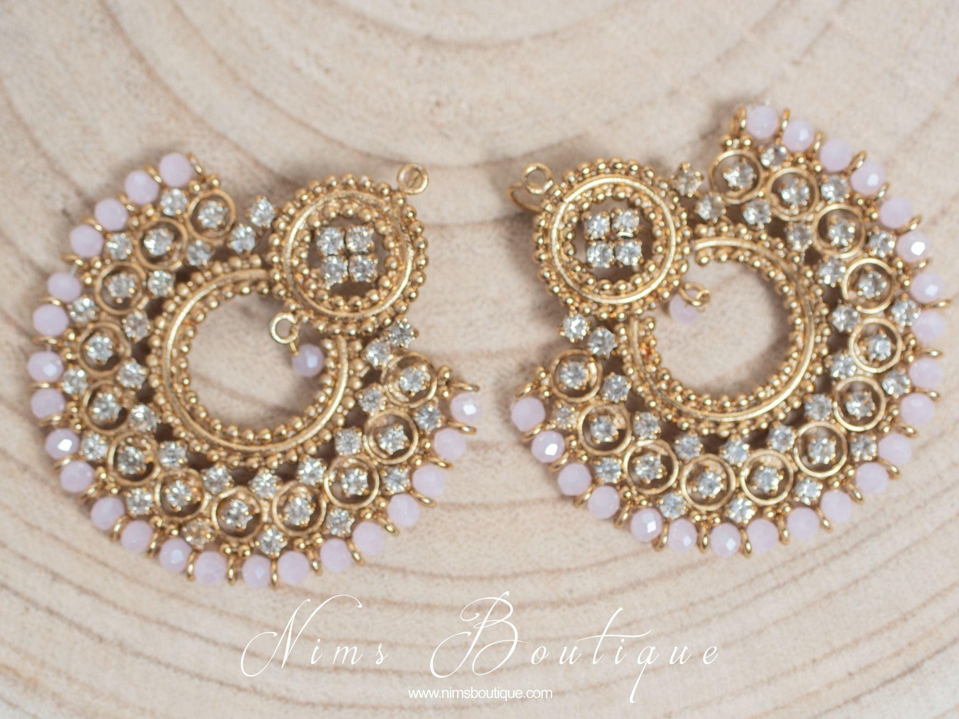 Nims Boutique Royal Blush Chand Tikka Set