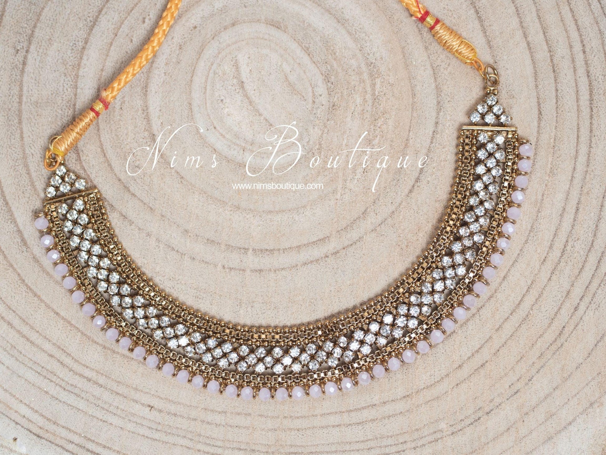Nims Boutique Royal Blush Statement Necklace