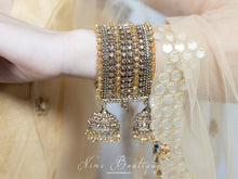 Royal Gold Stone Bracelet with hanging chumke