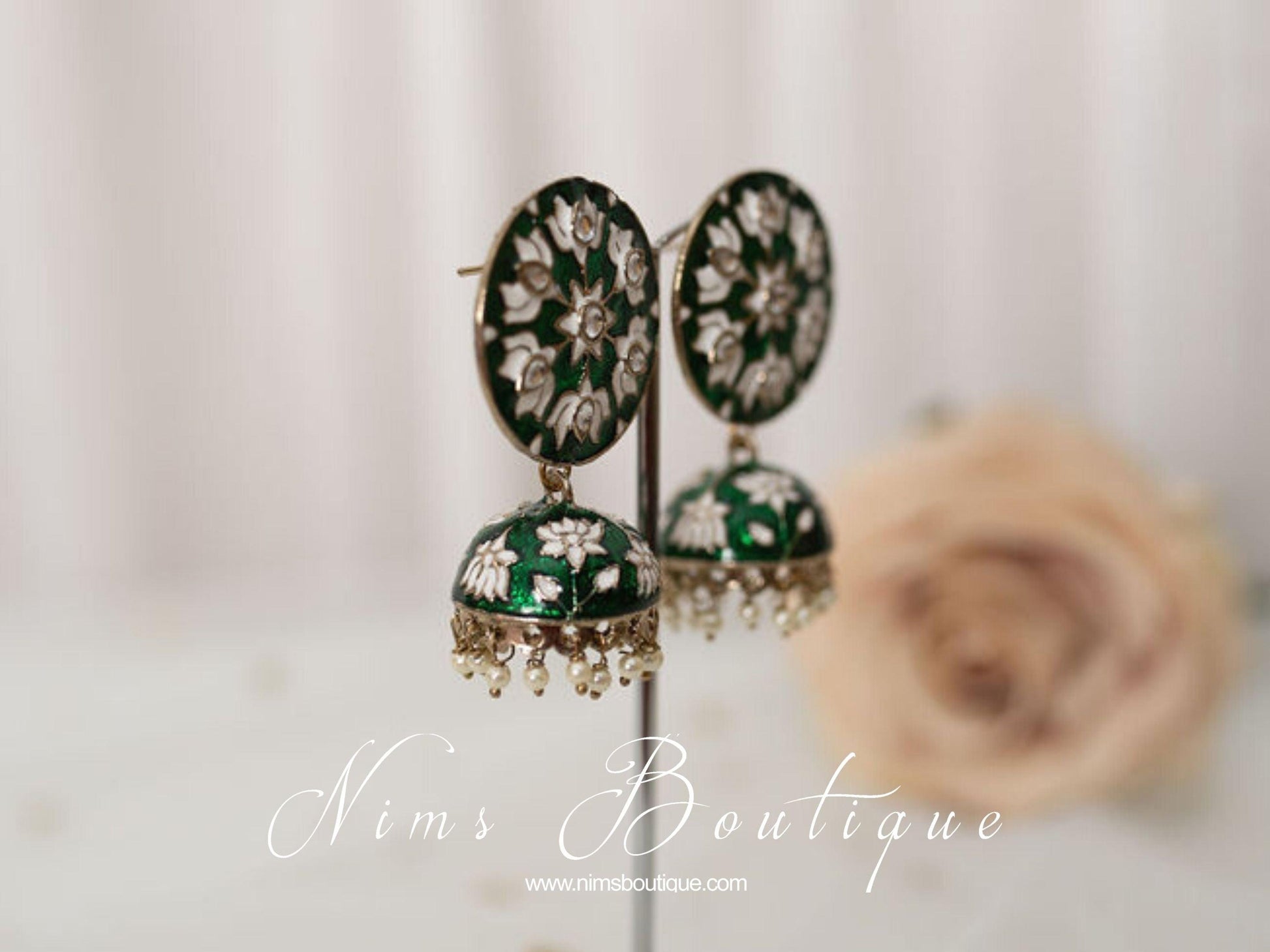 Nims Boutique Natasha Dark Green Blossom Chumke