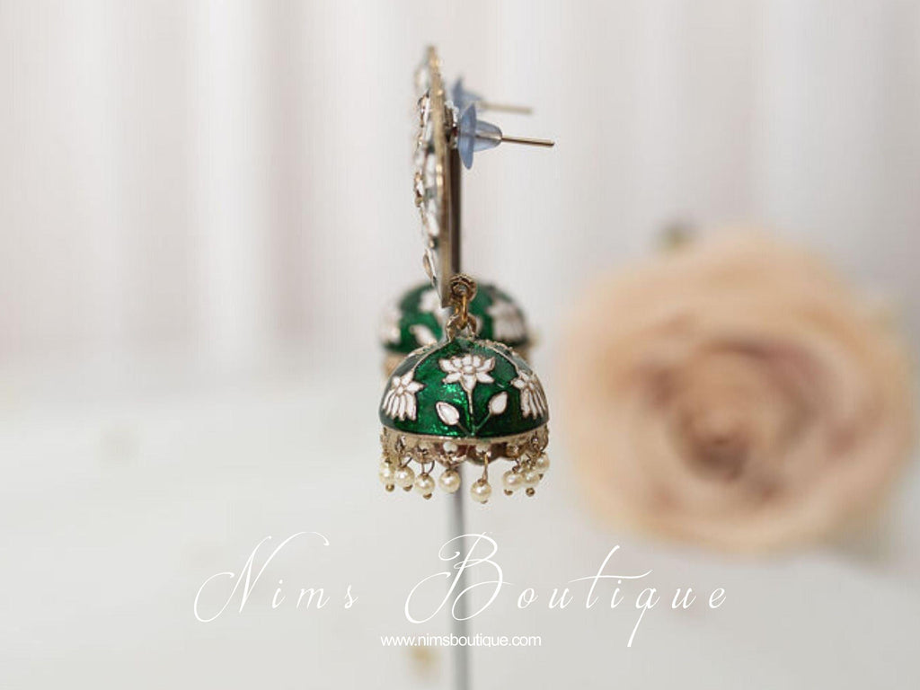 Nims Boutique Natasha Dark Green Blossom Chumke