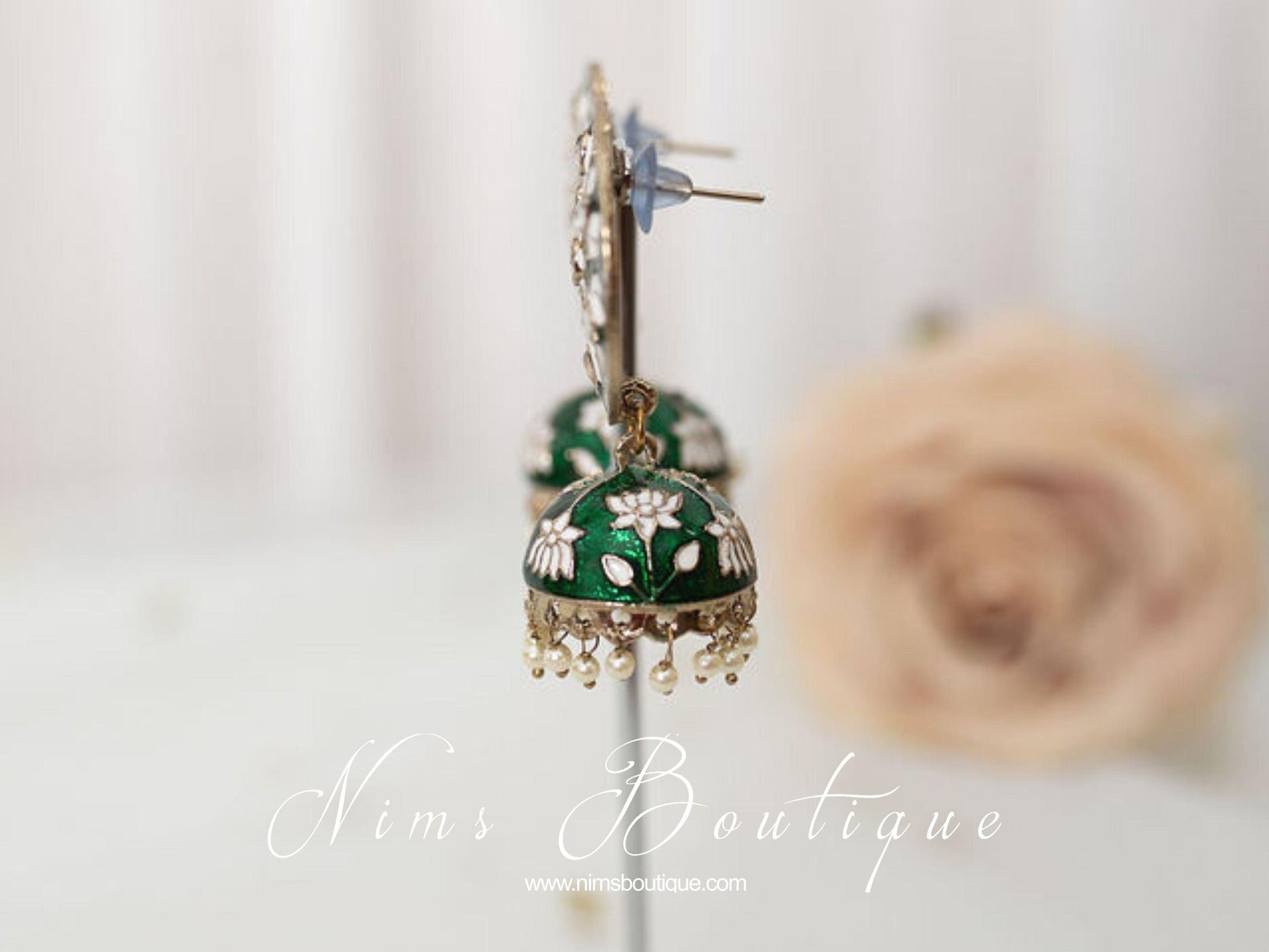 Nims Boutique Natasha Dark Green Blossom Chumke