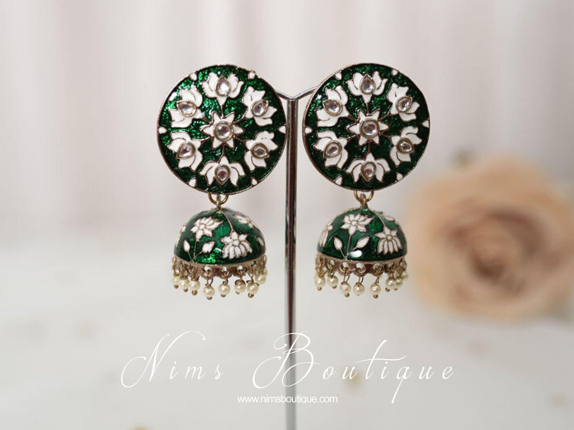 Nims Boutique Natasha Dark Green Blossom Chumke