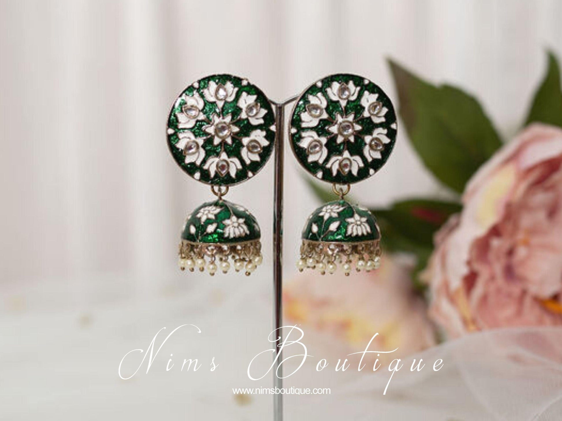 Nims Boutique Natasha Dark Green Blossom Chumke