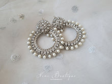 Laila Royal Silver & Pearl  Earrings