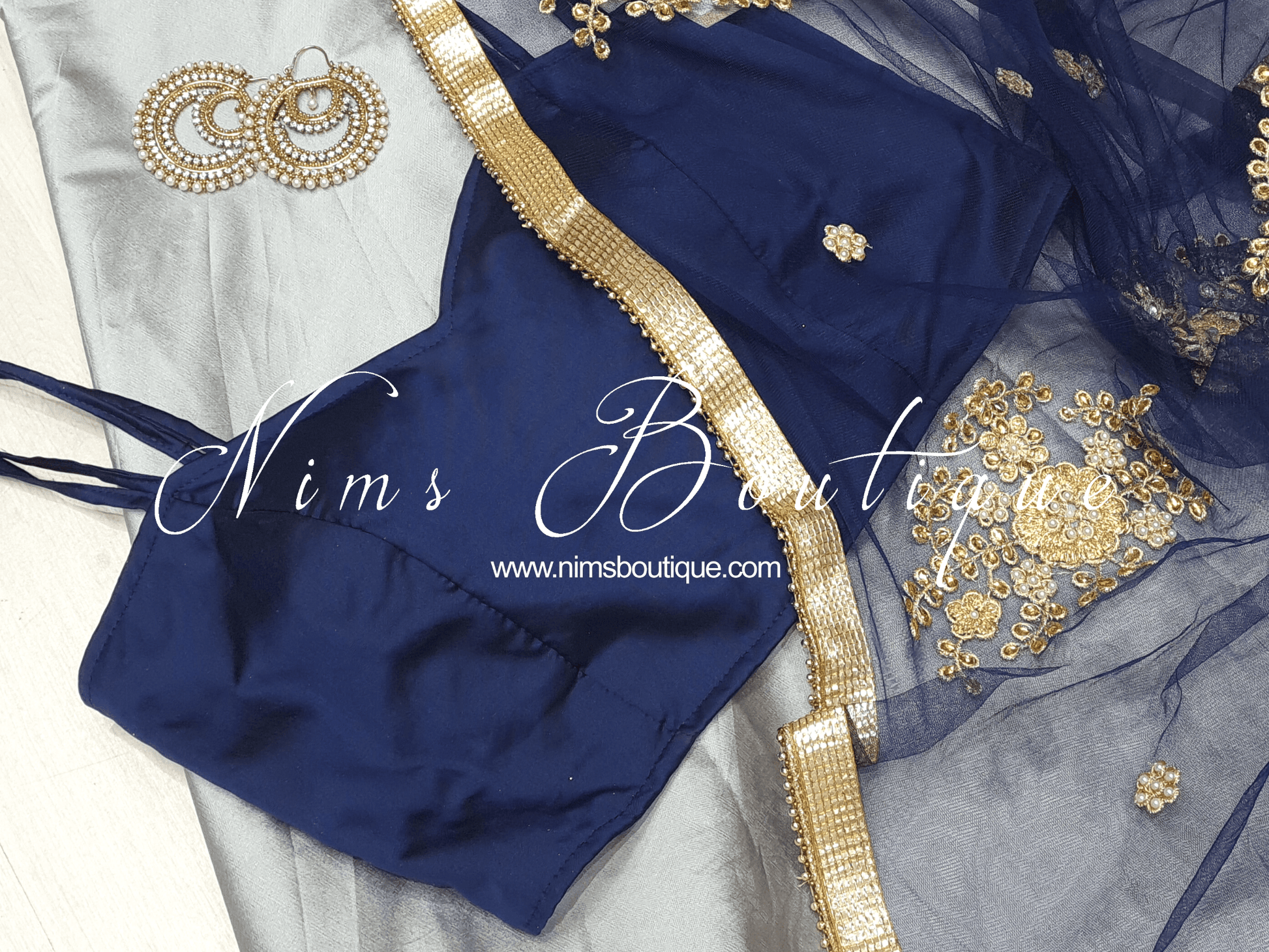 Nims Boutique Anisha Royal Pearl Earrings