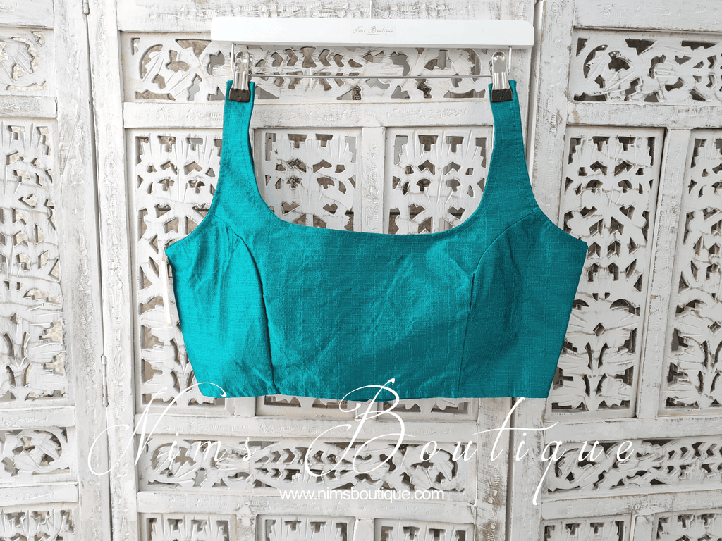 Nims Boutique The NB Peacock Green Blouse 10-12