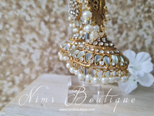 Round Shruti Maharani Antique Gold & Pearl Chumke