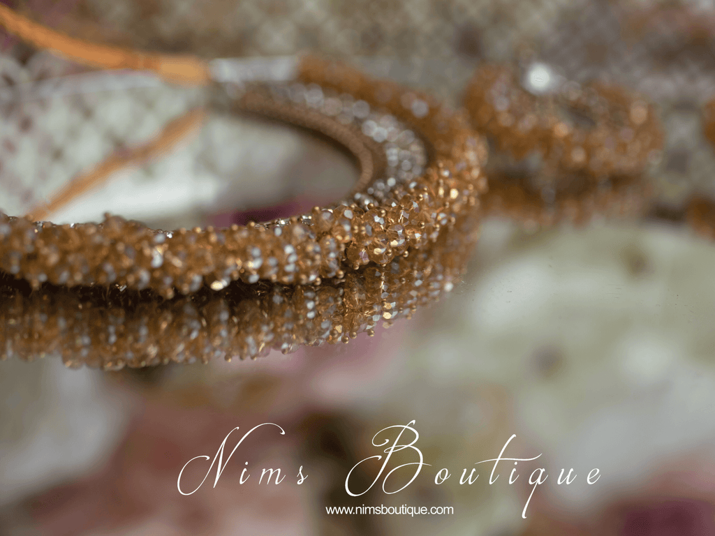 Nims Boutique Meghna Royal Gold Cluster Set
