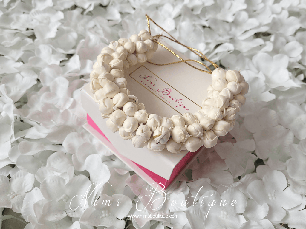Nims Boutique Jasmine Gajra Faux Hair Flowers