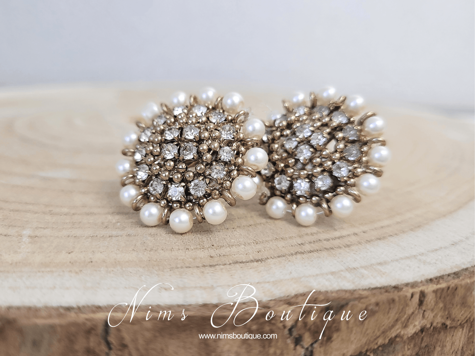 Nims Boutique Royal Pearl Stud earrings 
