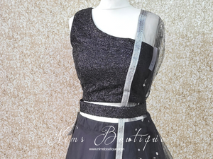 Luxury Black Sequin Belt