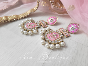 Suhana Baby Pink Blossom Earrings