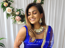 Elena Kundan & Royal Blue Set