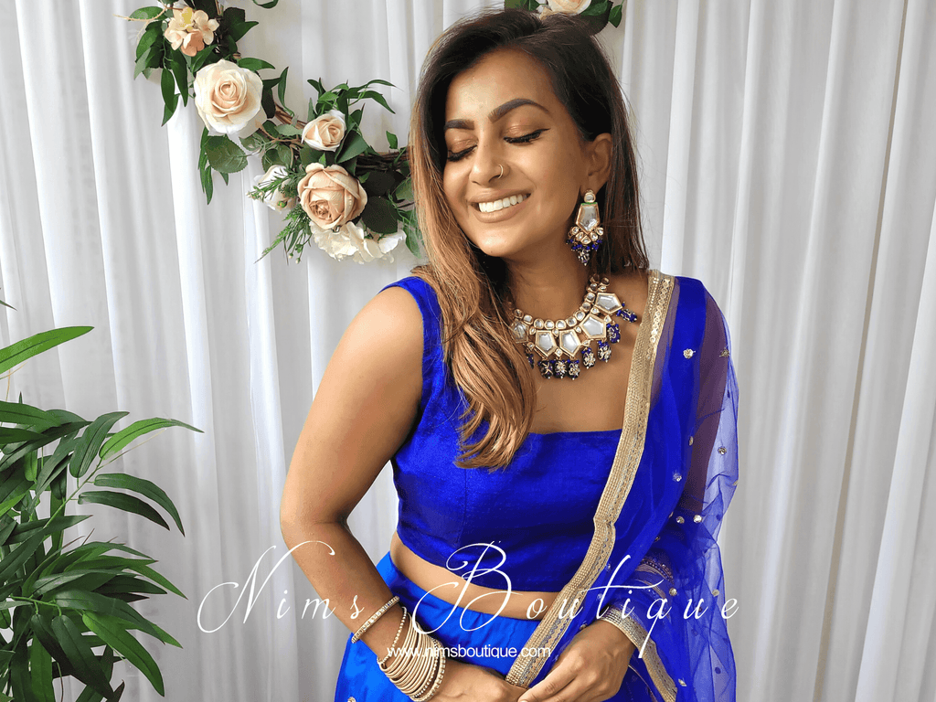 Nims Boutique The NB Royal Blue Blouse 12-14
