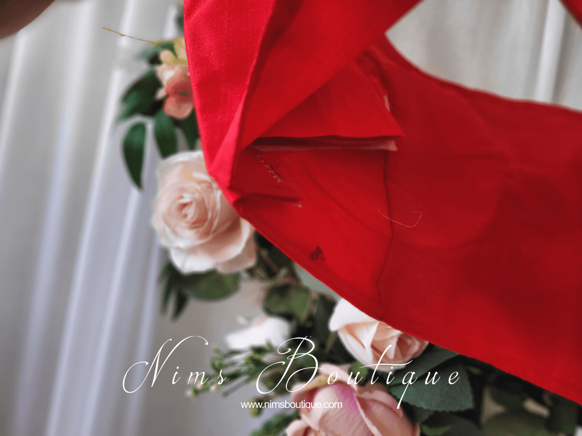 Nims Boutique The NB Red Blouse 10-12