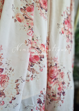 La Floraison Light Peach Georgette Floral readymade skirt/lehnga (sizes 4-22)