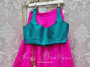 Nims Boutique The NB Peacock Green Blouse 10-12