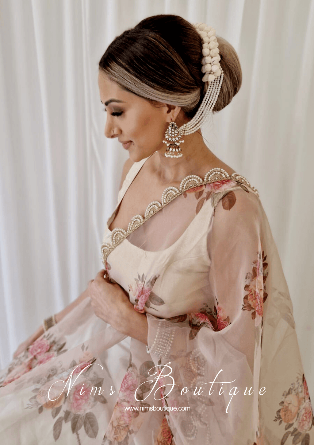 Nims Boutique The NB Cream Blouse 10-14