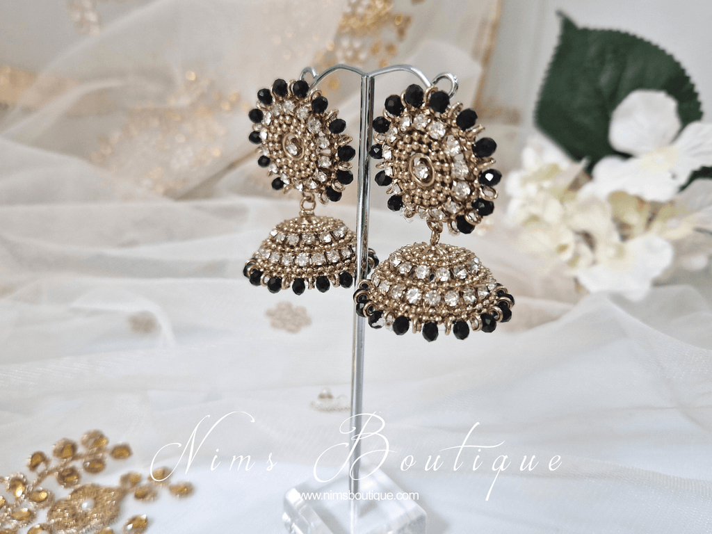 Nims Boutique Chandni Royal Antique Gold & Black Chumke
