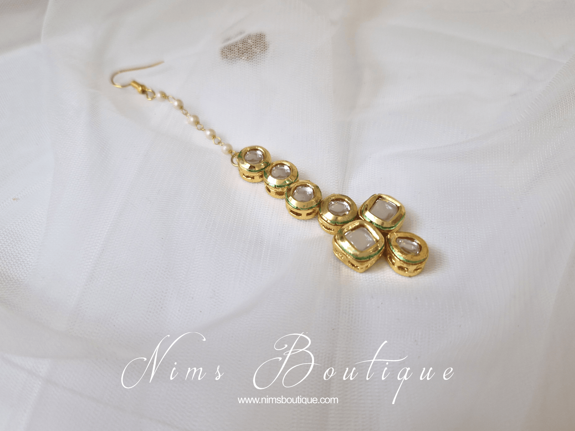 Nims Boutique Small Kundan Stone Tikka