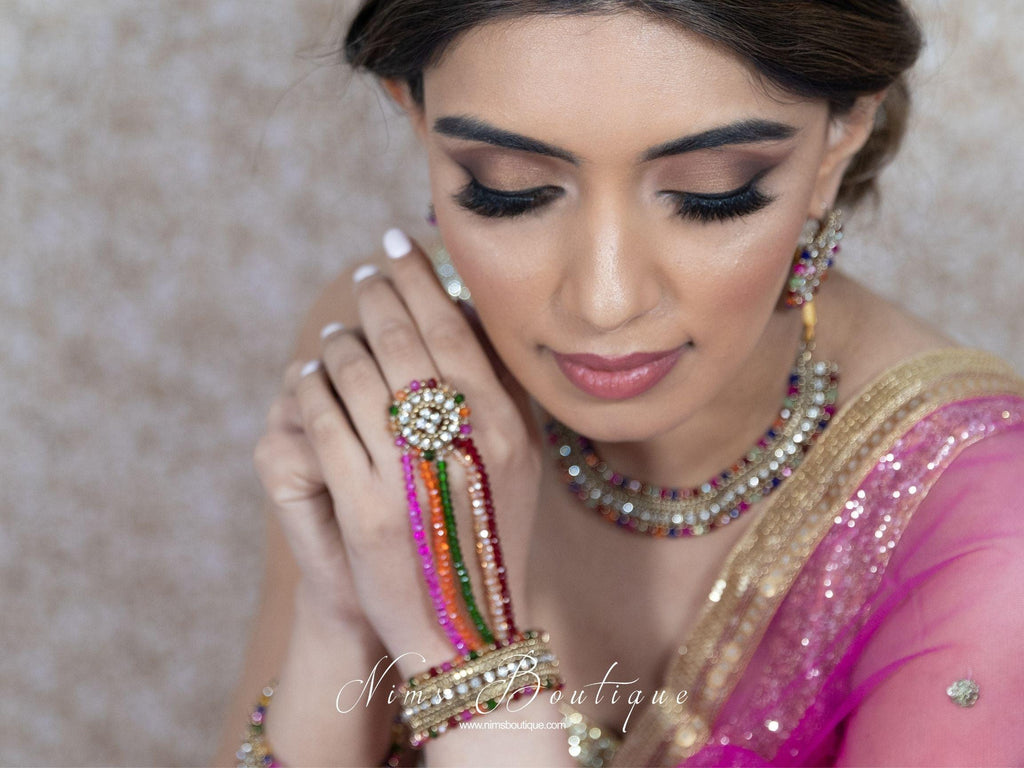 Nims Boutique Royal Multicolour Small Handpiece / Hath Panja