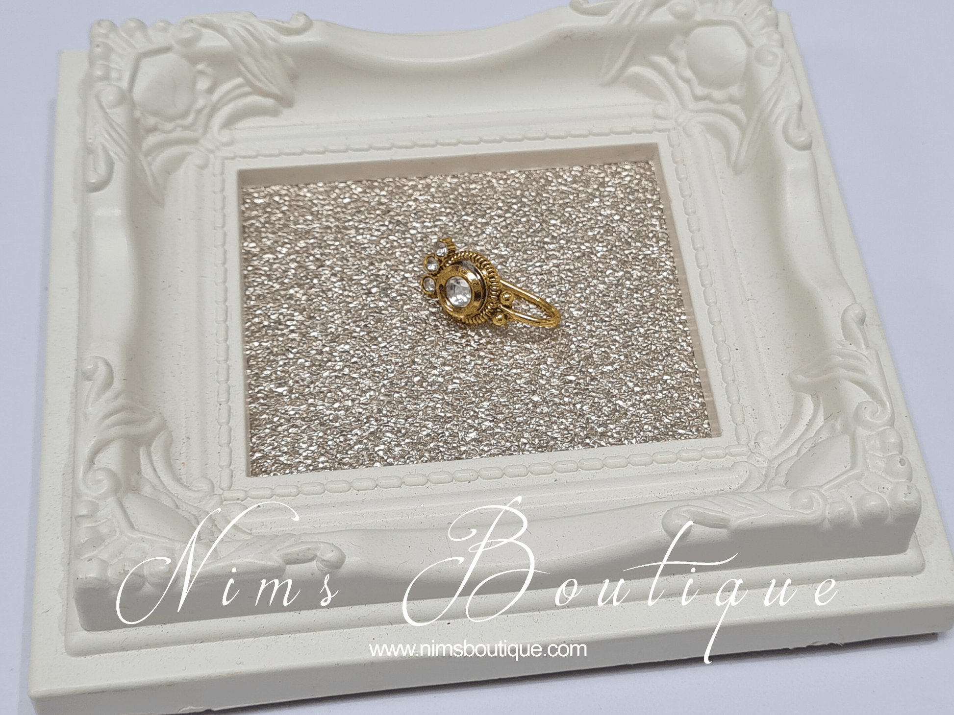 Nims Boutique Clear Stone Nose ring