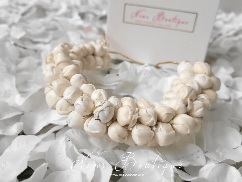 Nims Boutique Jasmine Gajra Faux Hair Flowers