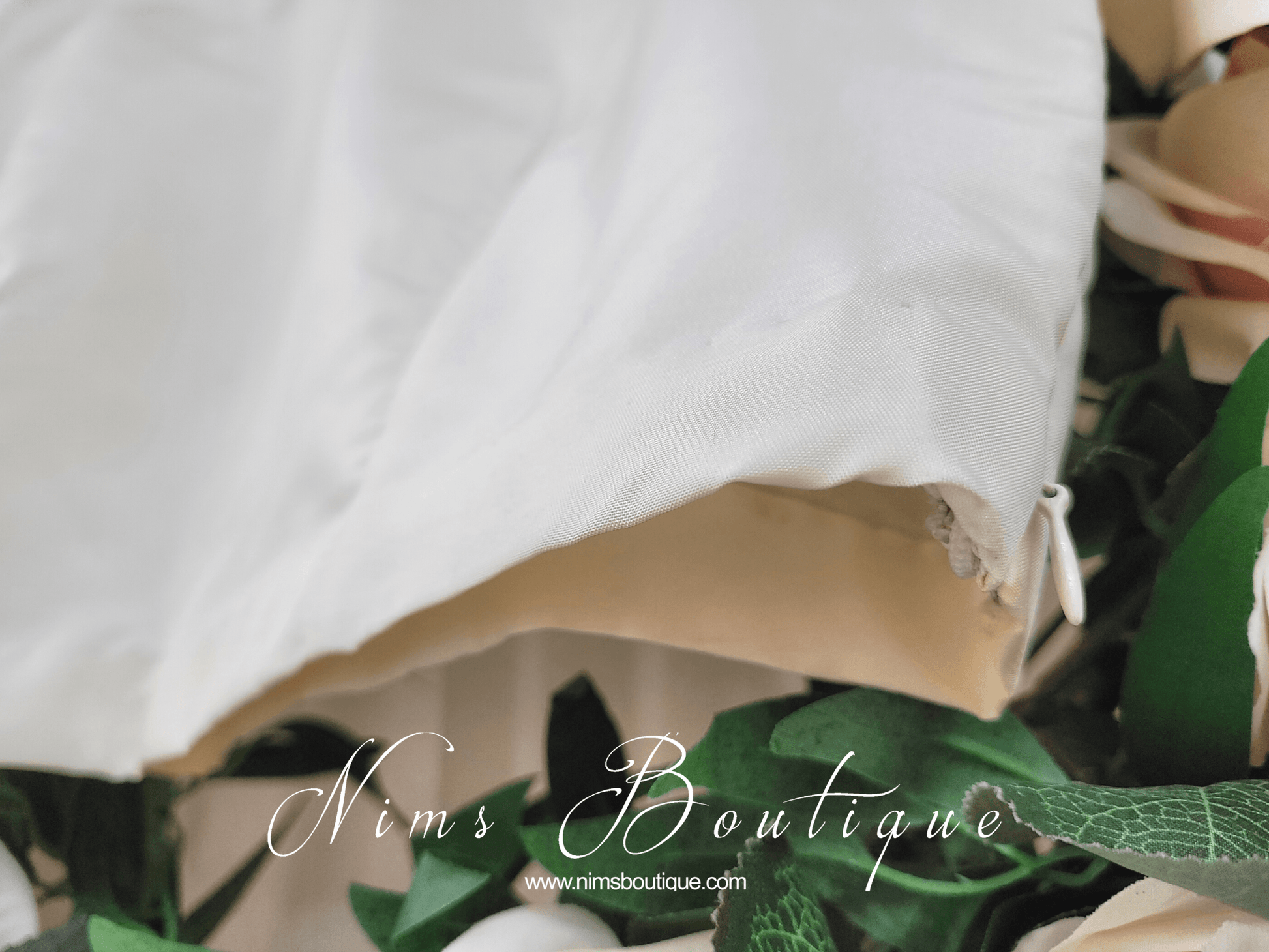 Nims Boutique NB Cream High Neck Silk Blouse with sleeves size 4-22