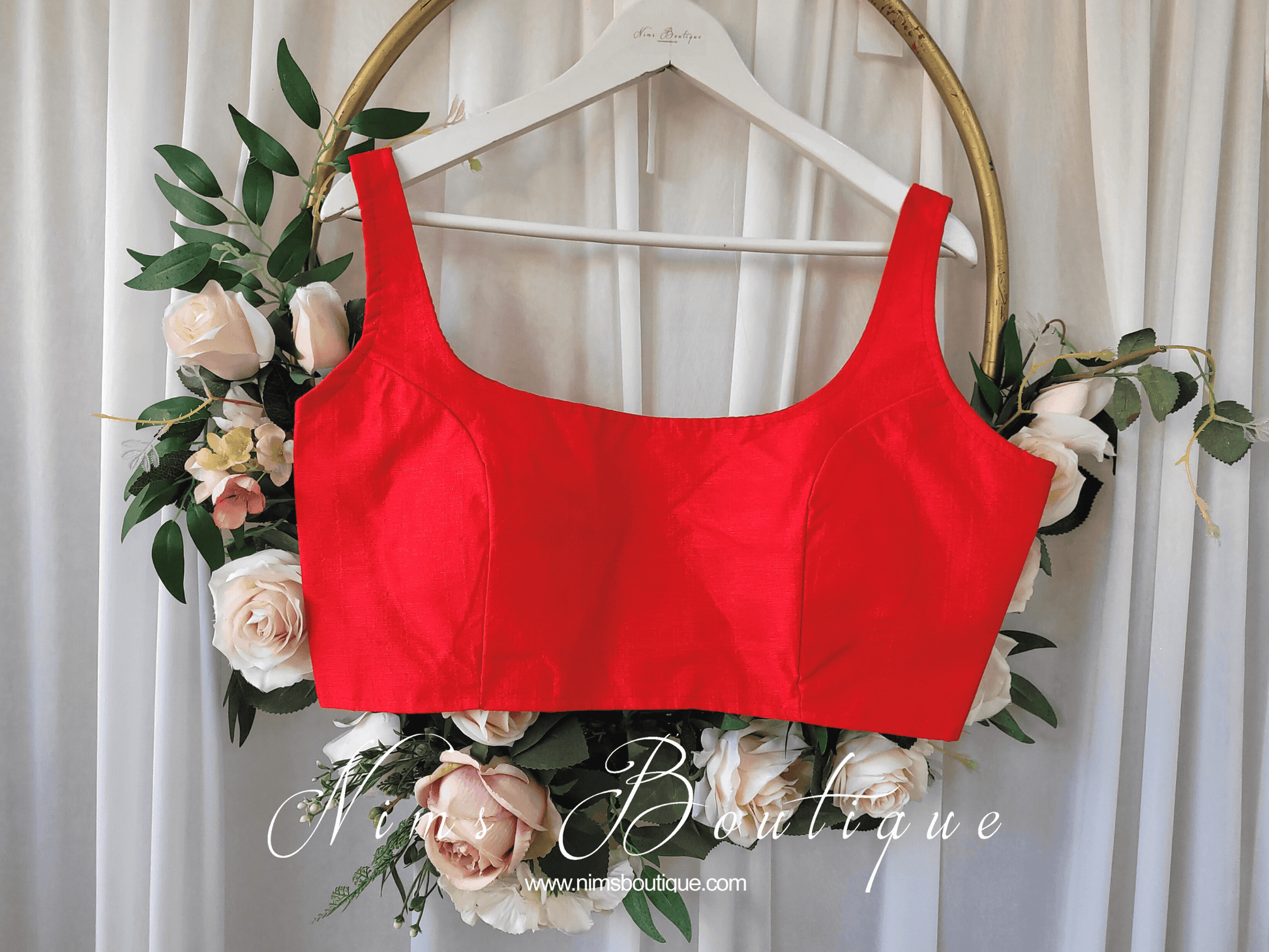 Nims Boutique The NB Red Blouse 10-12