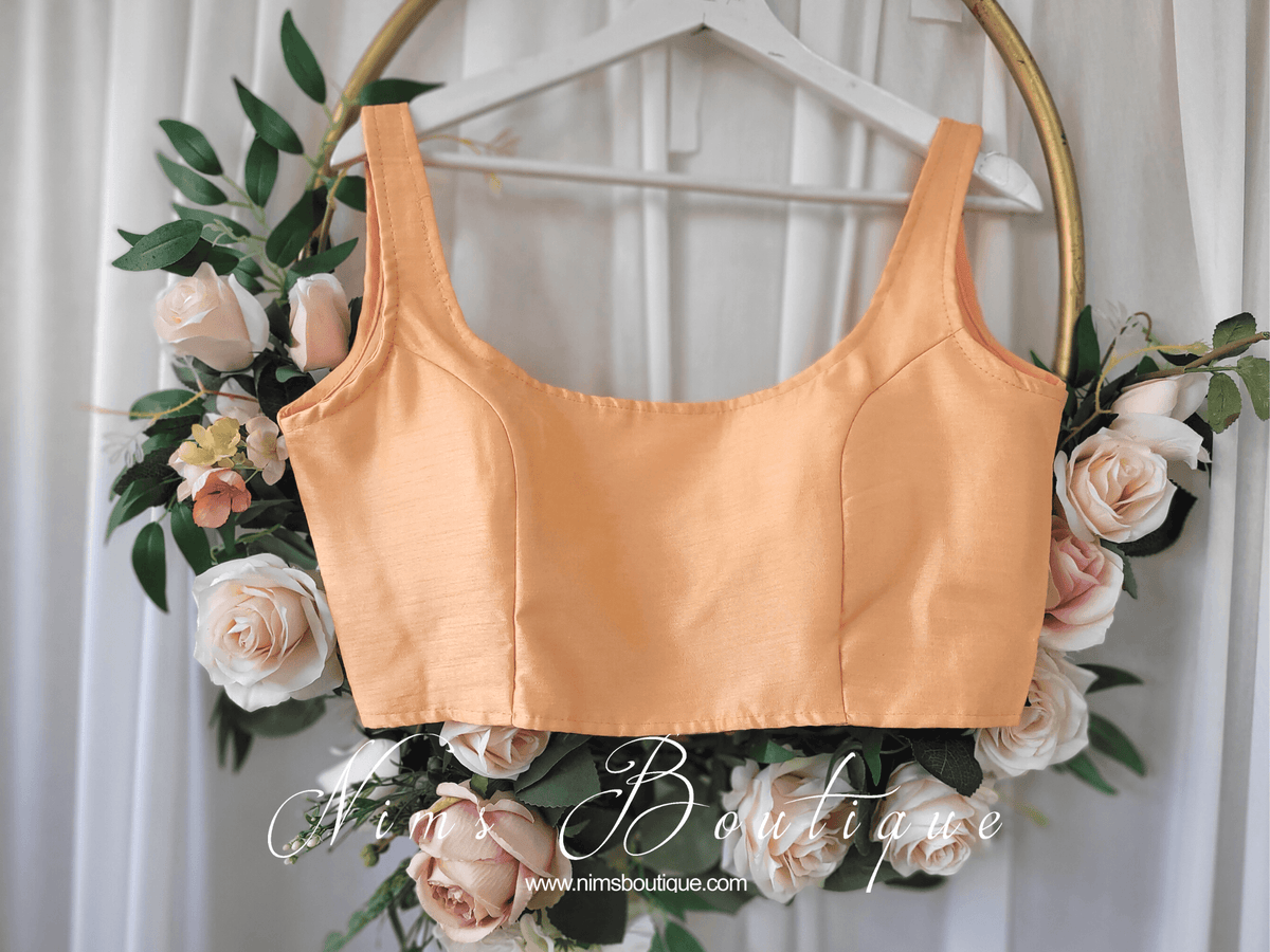 Nims Boutique The NB Bright Peach Blouse 10-12