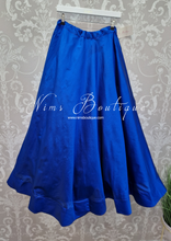 Readymade Royal Blue Silk skirt/lehnga (sizes 4-24)