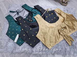 The NB Gold/Bronze Bow Blouse (16-18)