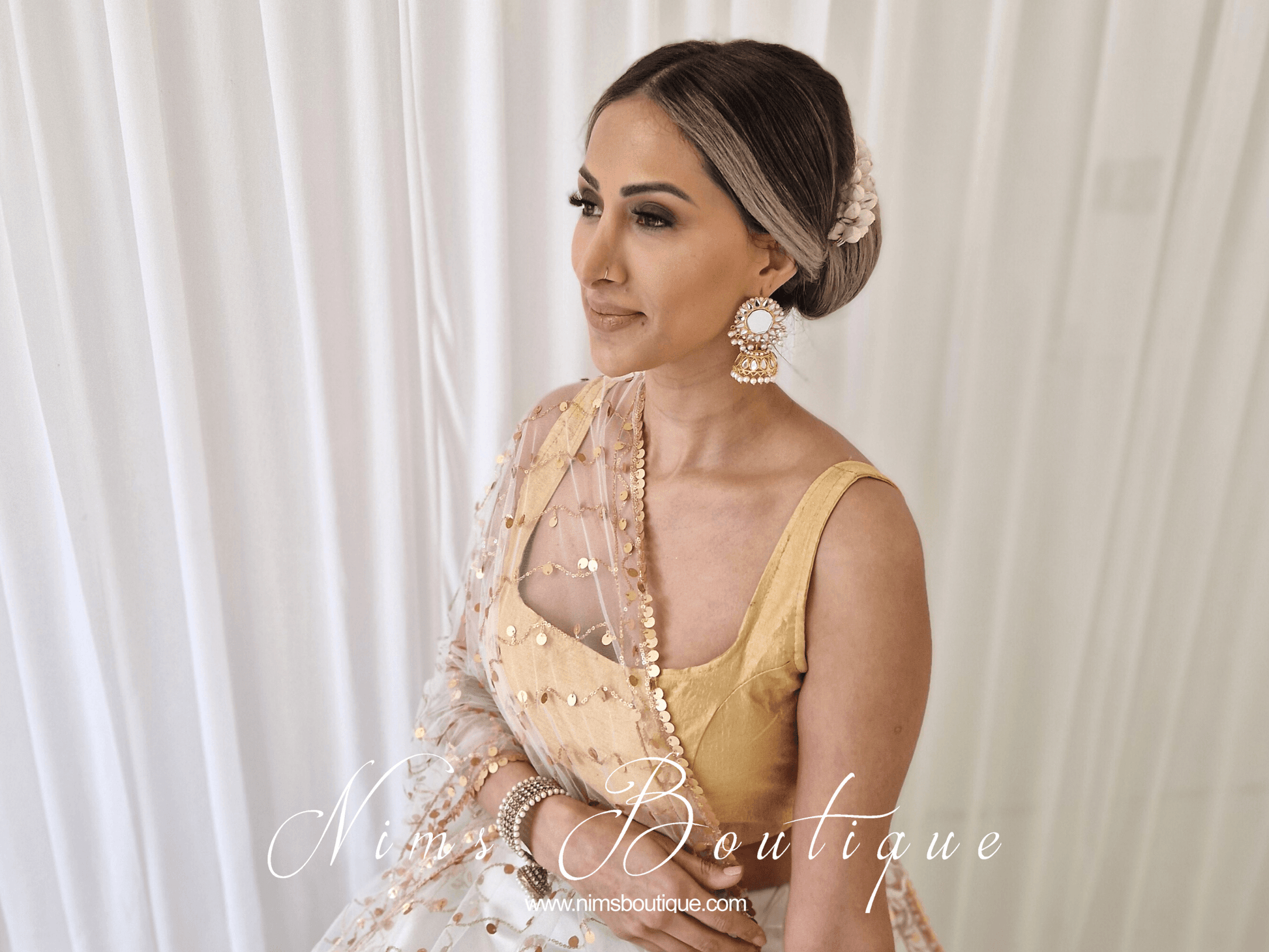 Nims Boutique The NB Gold Blouse 10-14